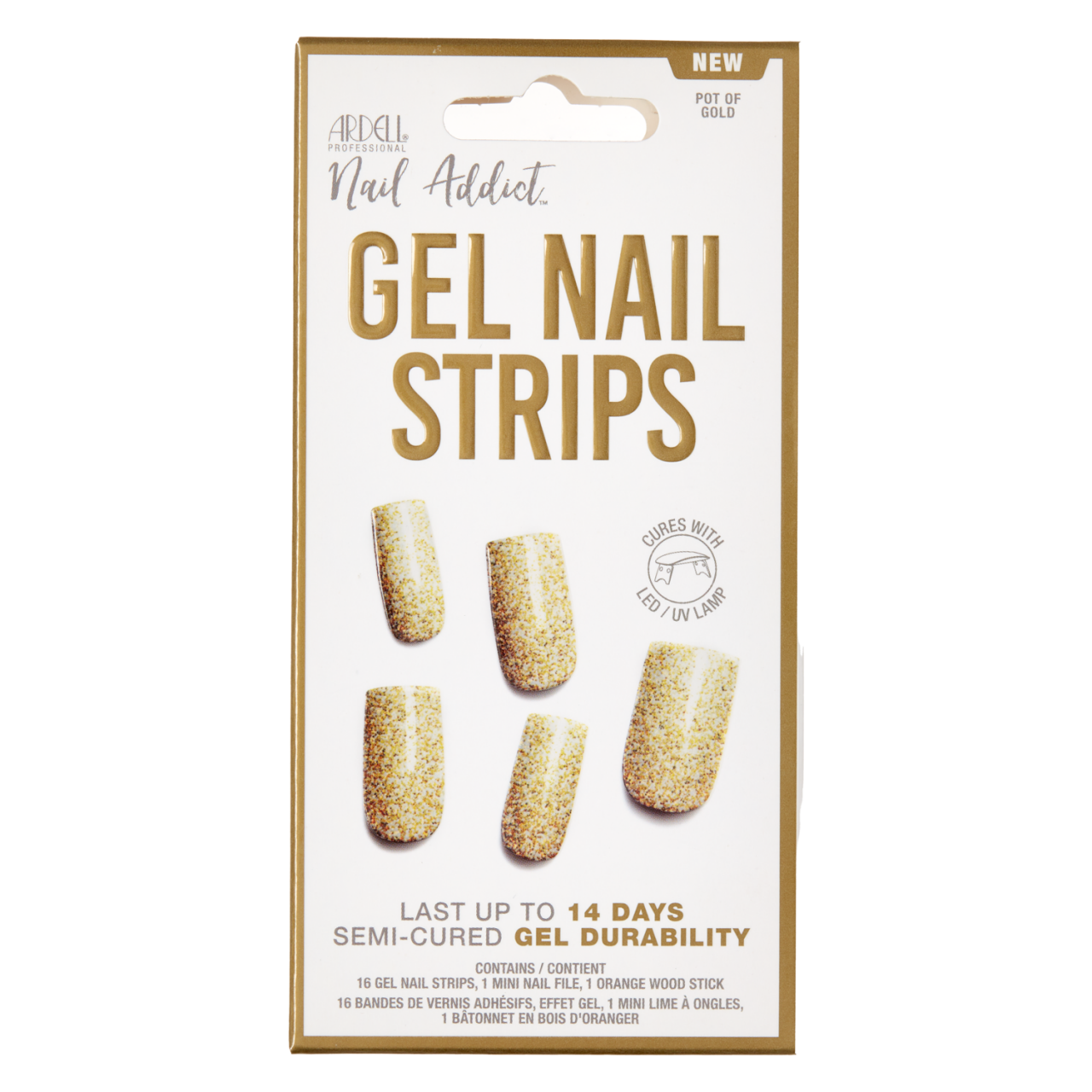 Nail Addict - Gel Nail Strips Pot Of Gold von Ardell