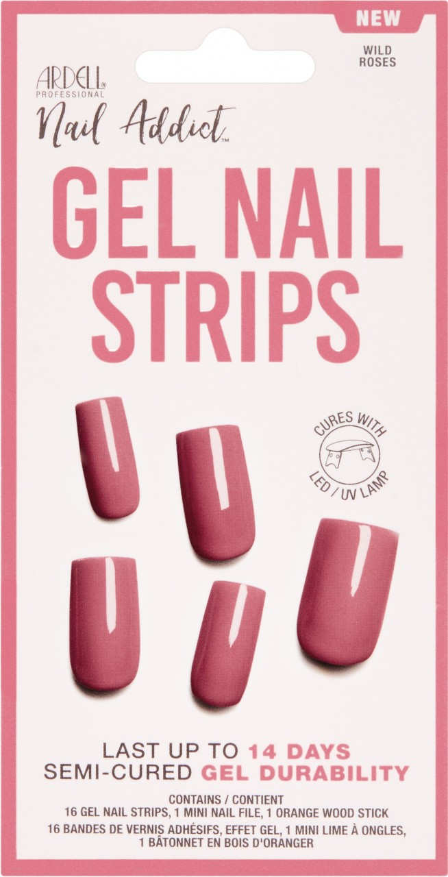 Nail Addict - Gel Strips Wild Roses von Ardell