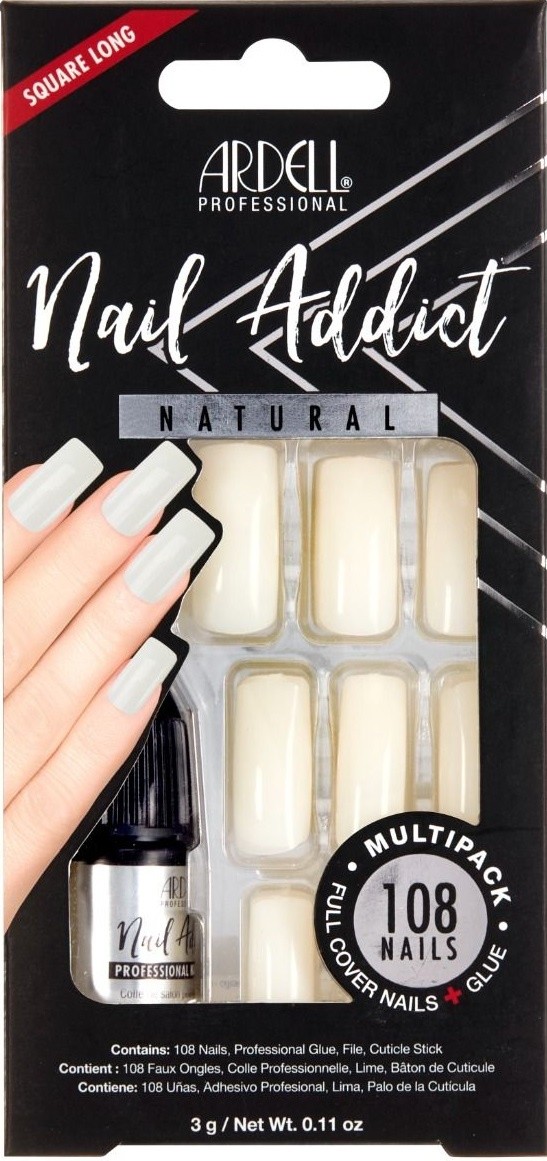 Nail Addict - Natural Squared Long Multipack von Ardell