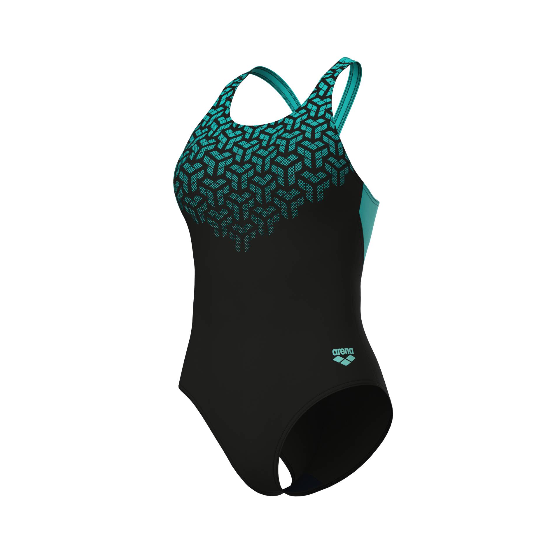 Arena Badeanzug »WOMEN'S ARENA KIKKO V SWIMSUIT V BACK GRAPHIC«, (1 St.), mit UV-Schutz UPF 50+ von Arena