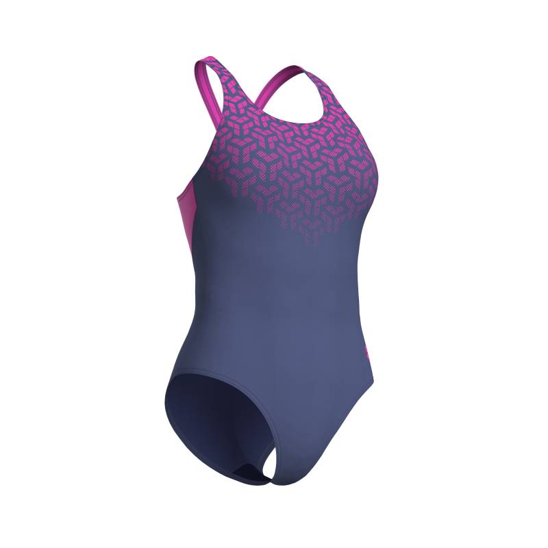 Arena Badeanzug »WOMEN'S ARENA KIKKO V SWIMSUIT V BACK GRAPHIC«, (1 St.), mit UV-Schutz UPF 50+ von Arena