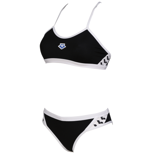 Arena Damen Arena Icons Bikini Cross Back Solid SCHWARZ (Grösse: D 36) von Arena