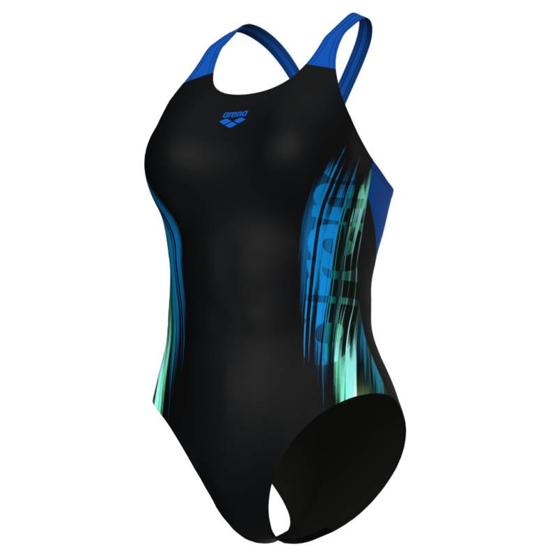 Arena Damen Badeanzüge Arena Damen Badeanzüge W   Breath Swimsuit V Back Lb, Schwarz, ideal für Wassersport, Schwarz von Arena