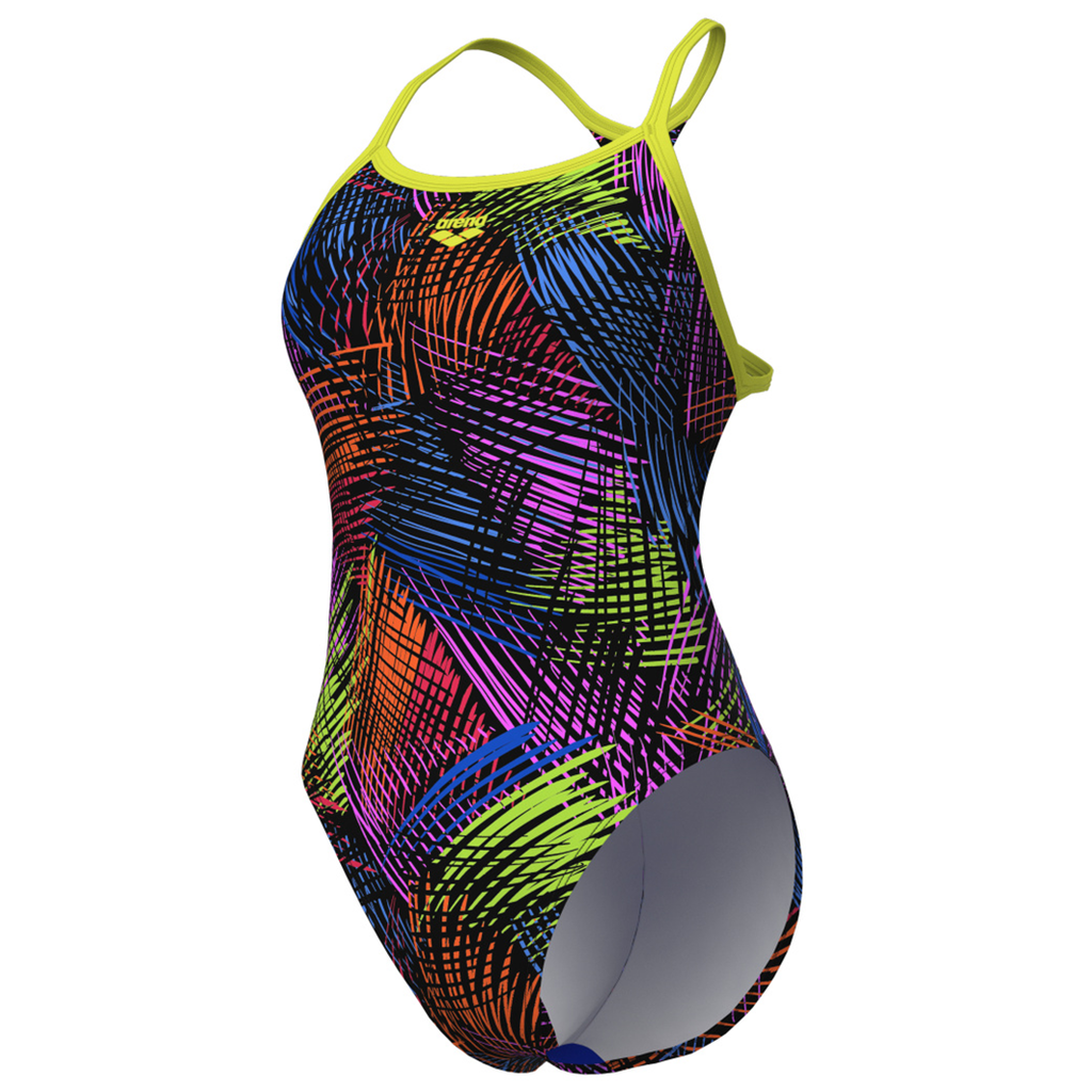 Arena Damen Badeanzüge Arena Damen Badeanzüge W   Energy Swimsuit Booster Back, Grün, ideal für Wassersport, Grün von Arena