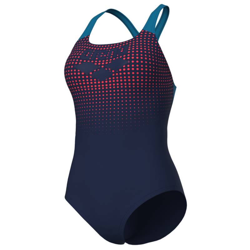 Arena Damen Badeanzüge Arena Damen Badeanzüge W   Foggy Dots Swimsuit Swim Pro Back, Blau, ideal für Wassersport, Blau von Arena