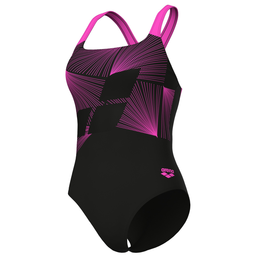 Arena Damen Badeanzüge Arena Damen Badeanzüge W   Lights Swimsuit Control Pro Back B, Schwarz, ideal für Wassersport, Schwarz von Arena