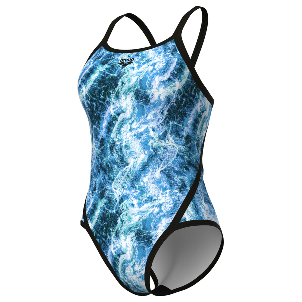 Arena W Arena Pacific Swimsuit Super Fly Back Badeanzug Damen Schwarz, Grösse: D 34 von Arena