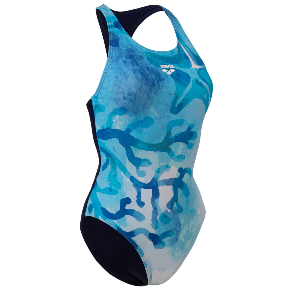 Arena W Arena Seafloor Swimsuit Y Back Badeanzug Damen Blau, Grösse: D 36 von Arena