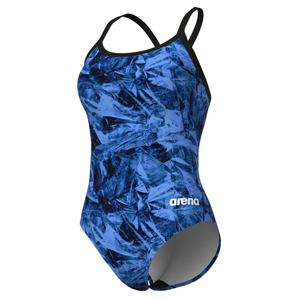 Arena W Arena Team Crackle Swimsuit Lightdrop Back Badeanzug Damen Schwarz, Grösse: D 34 von Arena