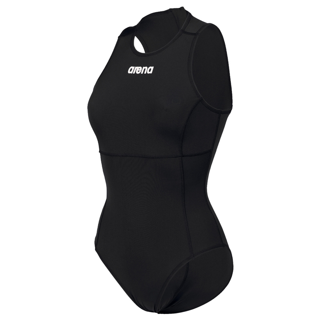 Arena Damen Badeanzüge Arena Damen Badeanzüge W Team Swimsuit Waterpolo Solid, Schwarz, ideal für Wassersport, Schwarz von Arena