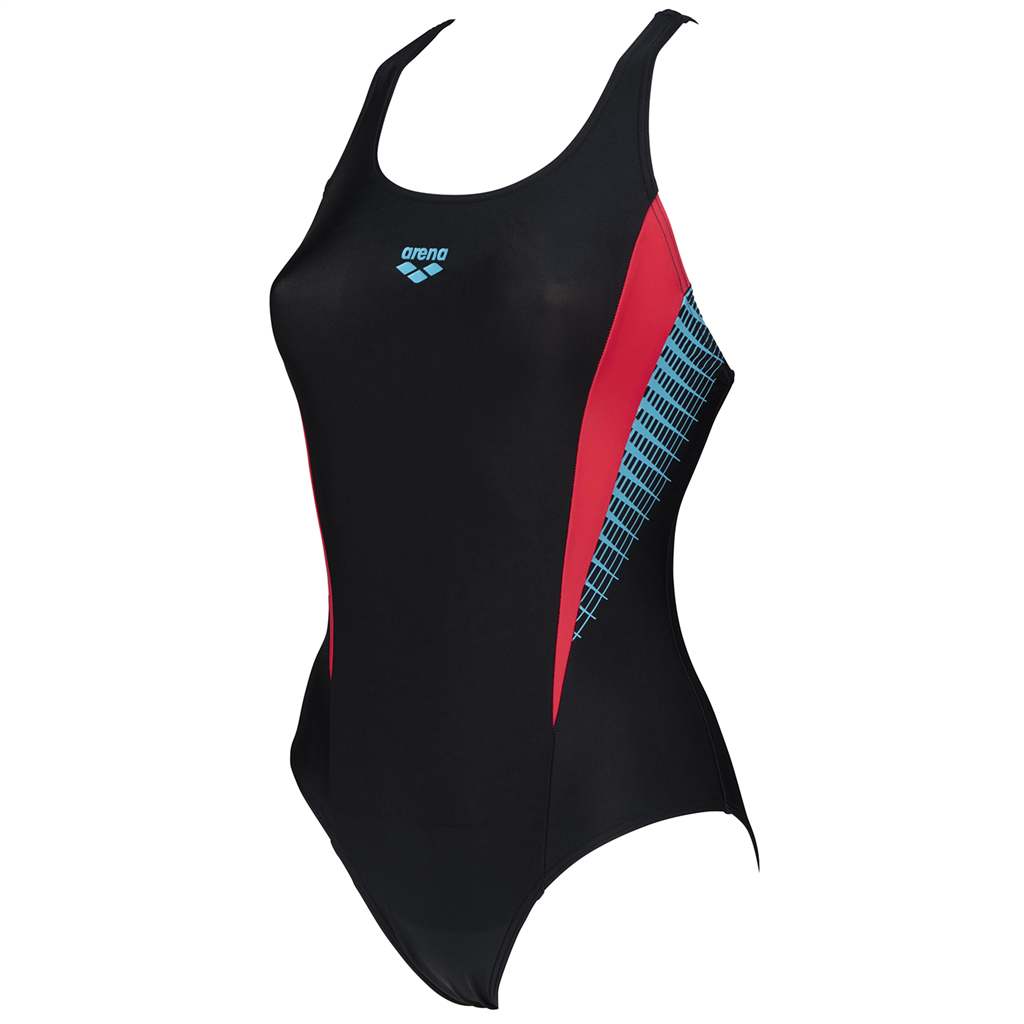 Arena Damen Badeanzüge Arena Damen Badeanzüge W Threefold One Piece, Schwarz, ideal für Wassersport, Schwarz von Arena