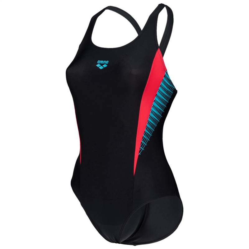 Arena Damen Badeanzüge Arena Damen Badeanzüge W Threefold V Back One Piece R, Schwarz, ideal für Wassersport, Schwarz von Arena