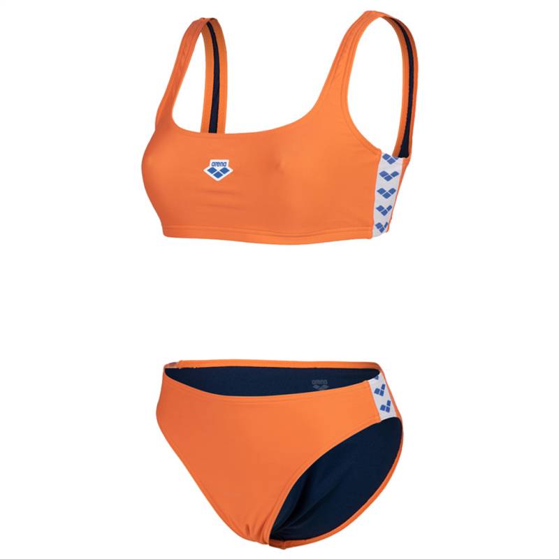 Arena Damen Bikini Sets Arena Damen Bikini Sets W   Icons Bralette Solid Two Pieces, Orange, ideal für Wassersport, Orange von Arena