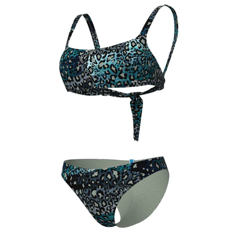 Arena Damen Bikini Sets Arena Damen Bikini Sets W   Water Print Bikini Bralette, Schwarz, ideal für Wassersport, Schwarz von Arena