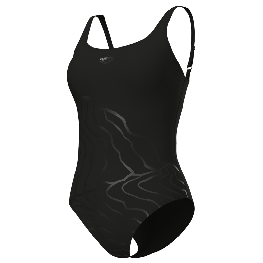 Arena W Bodylift Swimsuit Luisa Wing Back C Cup Figurformender Badeanzug Damen Schwarz, Grösse: D 36 von Arena