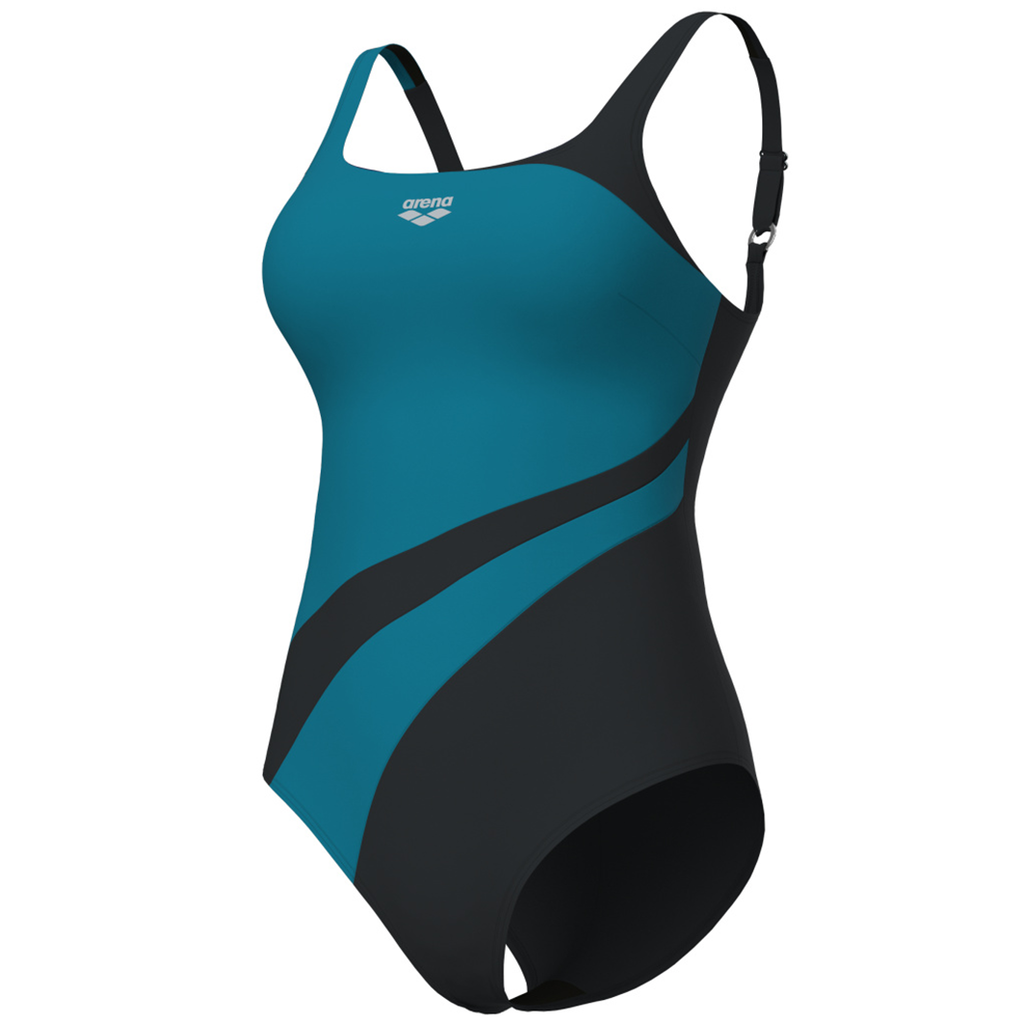 Arena W Arena Swimsuit Liliana U Back C Cup Figurformender Badeanzug Damen Blau, Grösse: D 36 von Arena