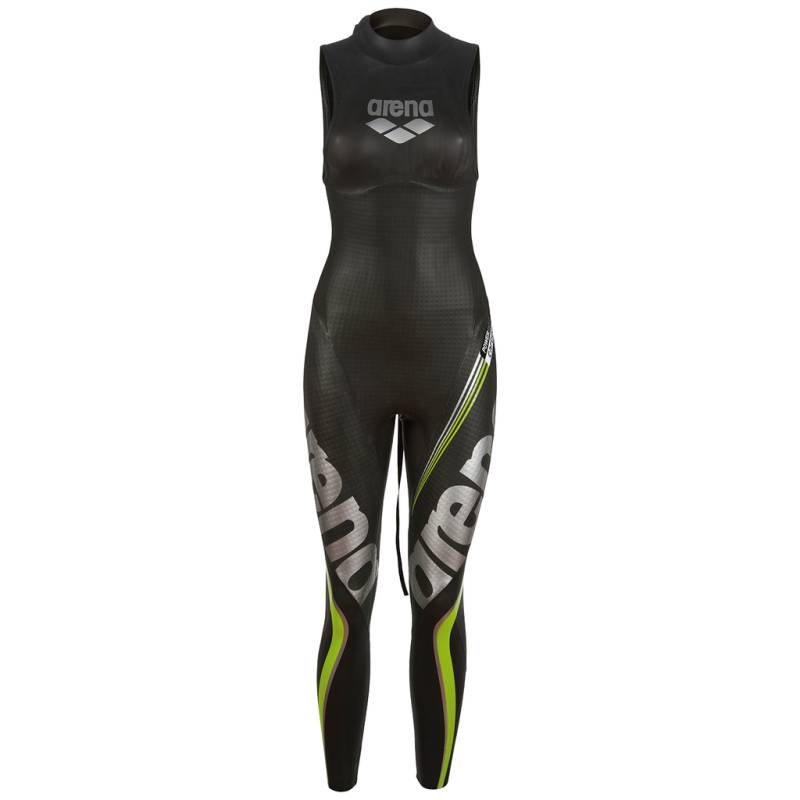 Arena Damen Neoprenanzüge Arena Damen Neoprenanzüge W Triwetsuit Carbon Sleeveless, Schwarz, ideal für Triathlon, Schwarz von Arena