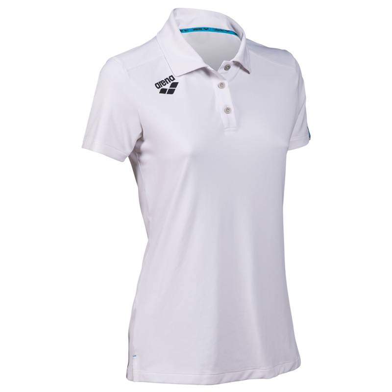 Arena Damen Poloshirts Arena Damen Poloshirt W Team Poloshirt Solid, Weiss, Regular Fit, ideal für Training, Fitness & Running, Weiss von Arena