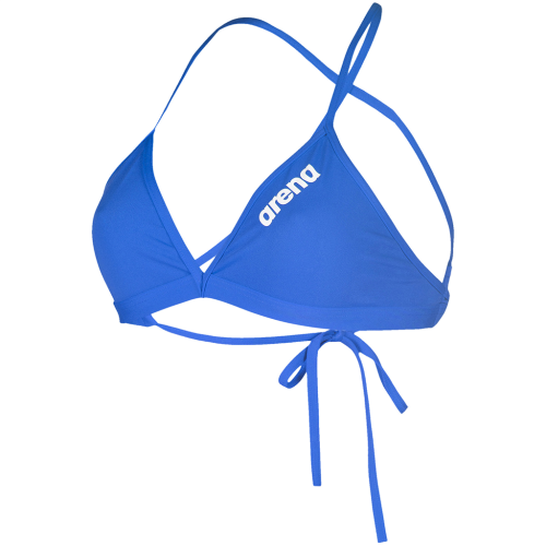 Arena Damen Team Swim Top Tie Back Solid - blau (Grösse: D 36) von Arena