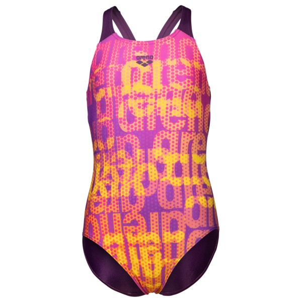 Arena - Girl's Multi Colours Swimsuit V Back - Badeanzug Gr 116 rosa von Arena