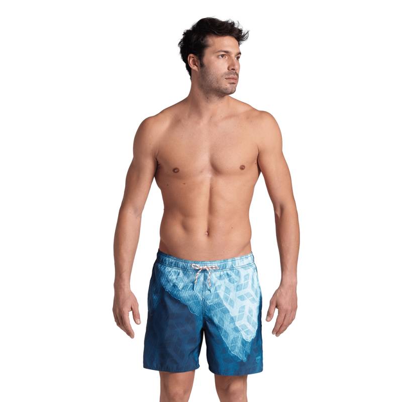 Arena Herren Beach Shorts Arena Herren Beach Shorts M Beach Boxer Placed, Blau, ideal für Wassersport, Blau von Arena