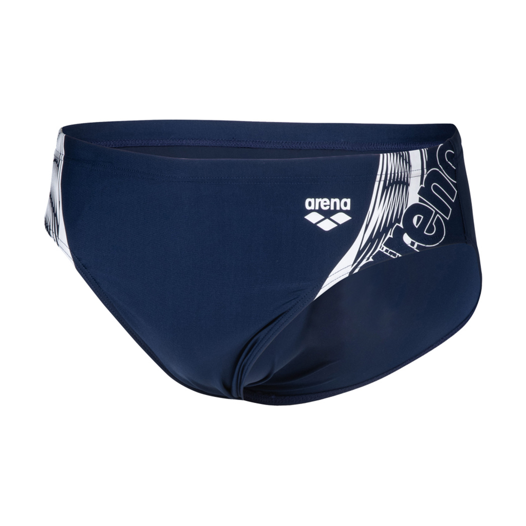 Arena M Swim Briefs Graphic Swim Slip Herren Blau, Grösse: D 4 von Arena