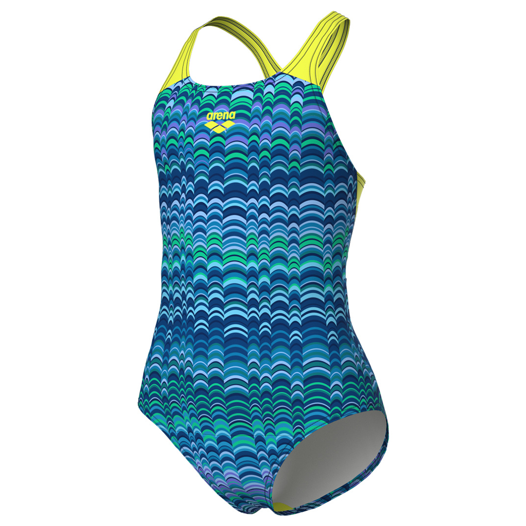 Arena Mädchen Badeanzüge Arena Mädchen Badeanzüge G   Ondulation Swimsuit Swim Pro Back, Blau, ideal für Wassersport, Blau von Arena