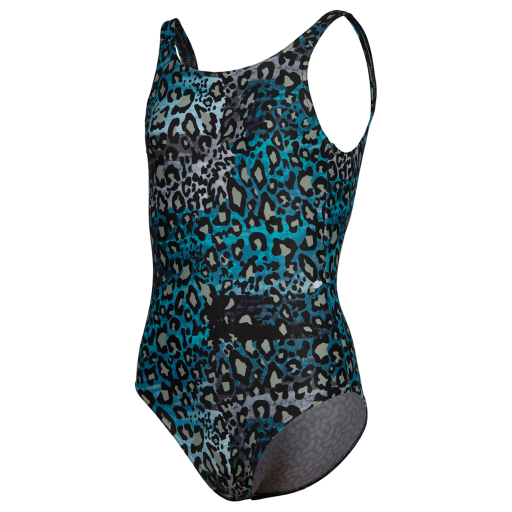 Arena G Arena Water Print Swimsuit One Piece Badeanzug female Schwarz, Grösse: 116 von Arena