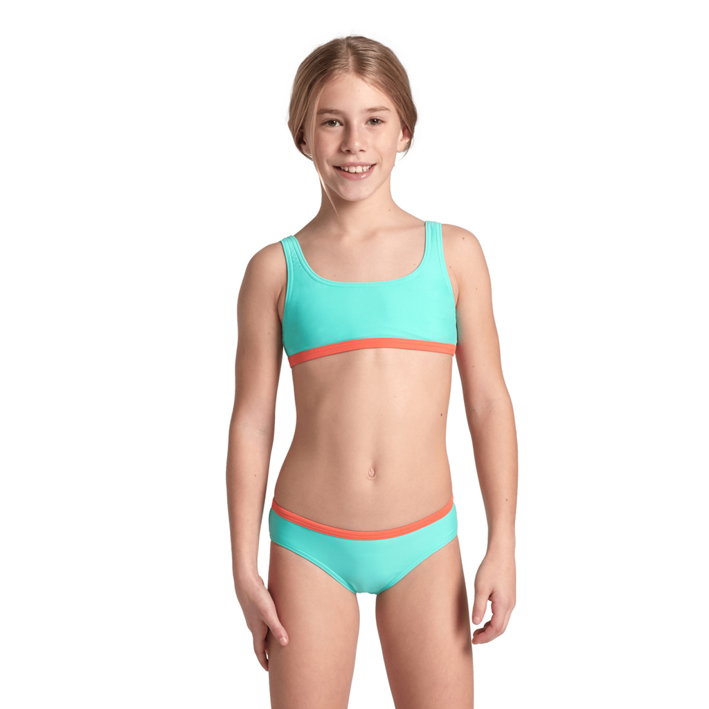 Arena G Arena Essentials Bikini Bralette Bikini Set female Blau, Grösse: 116 von Arena