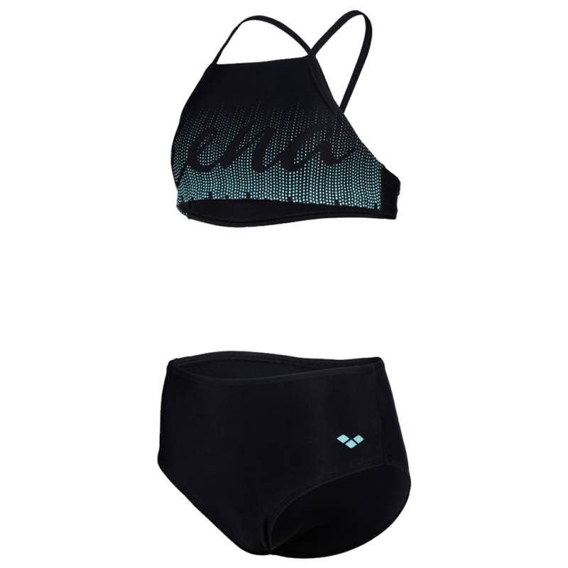 Arena Mädchen Bikini Sets Arena Mädchen Bikini Sets G   Graphic Swimsuit Bikini Crop Top, Schwarz, ideal für Wassersport, Schwarz von Arena