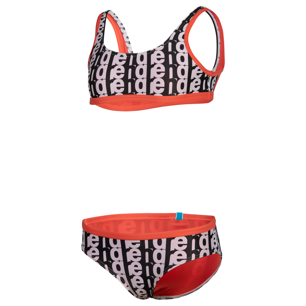 Arena Mädchen Bikini Sets Arena Mädchen Bikini Sets G   Monogram Bikini Bralette, Mehrfarbig, ideal für Wassersport, Mehrfarbig von Arena