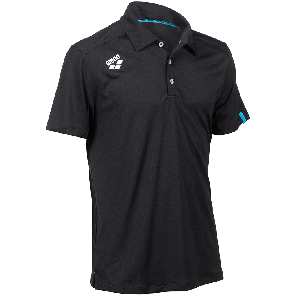 Arena Team Poloshirt Solid unisex Schwarz, Grösse: XS von Arena