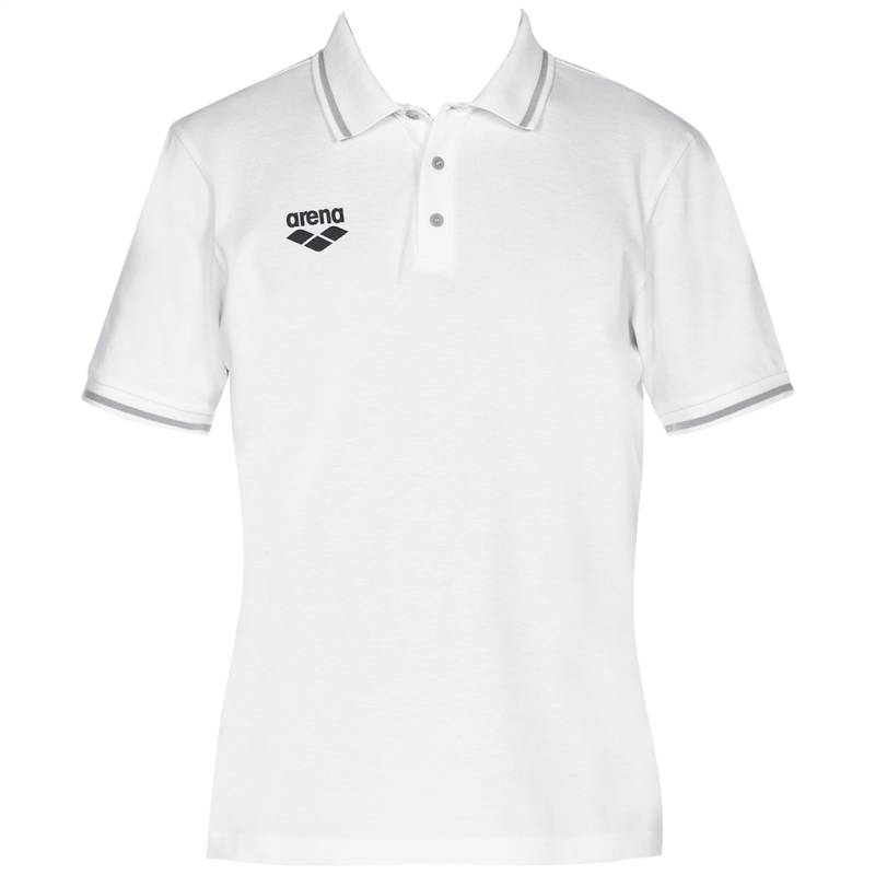 Arena Unisex Poloshirts Arena Unisex Poloshirt Tl S/S Polo, Weiss, Regular Fit, ideal für Training, Fitness & Running, Weiss von Arena