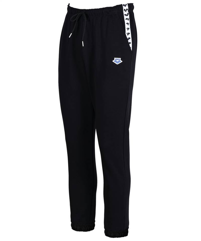 Arena Unisex Trainingshosen Arena Unisex Trainingshose   Icons Pant Solid, Schwarz, Regular Fit, ideal für Freizeit & Reisen, Schwarz von Arena