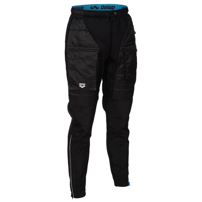 Arena Unisex Trainingshosen Arena Unisex Trainingshose Team Half-Quilted Pant, Schwarz, ideal für Training, Fitness & Running, Schwarz von Arena