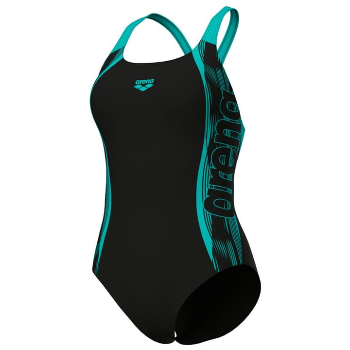 Arena W Swim Pro Back Graphic Badeanzug schwarz von Arena