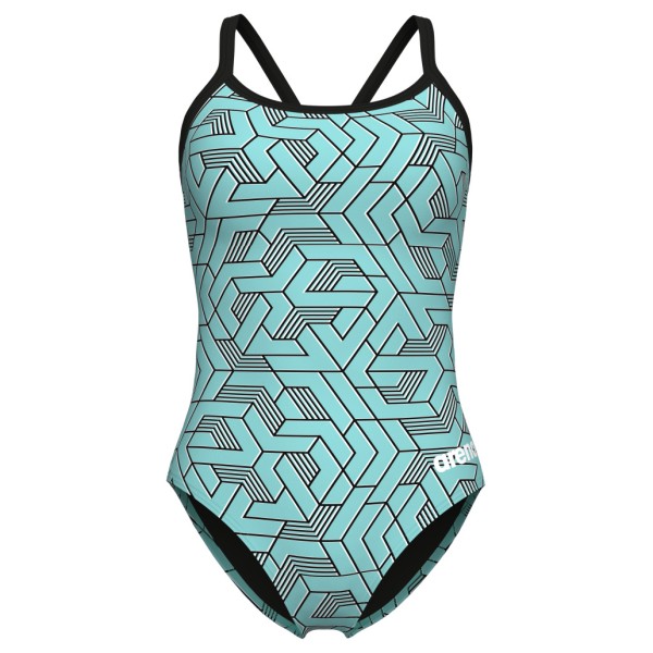 Arena - Women's Escape Swimsuit Lightdrop Back - Badeanzug Gr 36;38;40;42;44;46 grau/schwarz;türkis von Arena