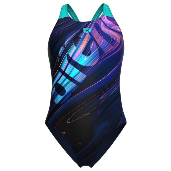 Arena - Women's Flow Swimsuit V Back LB - Badeanzug Gr 36 blau Arena - Women's Flow Swimsuit V Back LB - Badeanzug Gr 36 blau von Arena