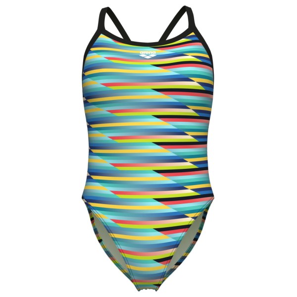 Arena - Women's Racing Stripe Swimsuit X-Criss Cross - Badeanzug Gr 32;34;36;38;40;42 bunt von Arena