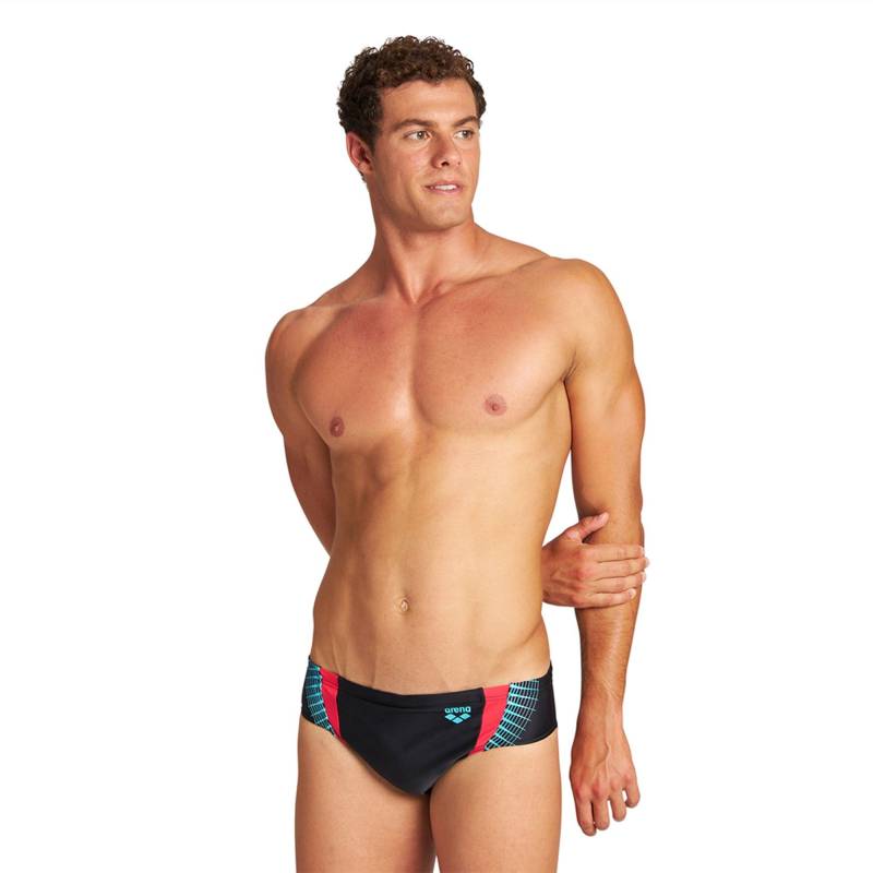 Badeslip Herren Black M von arena