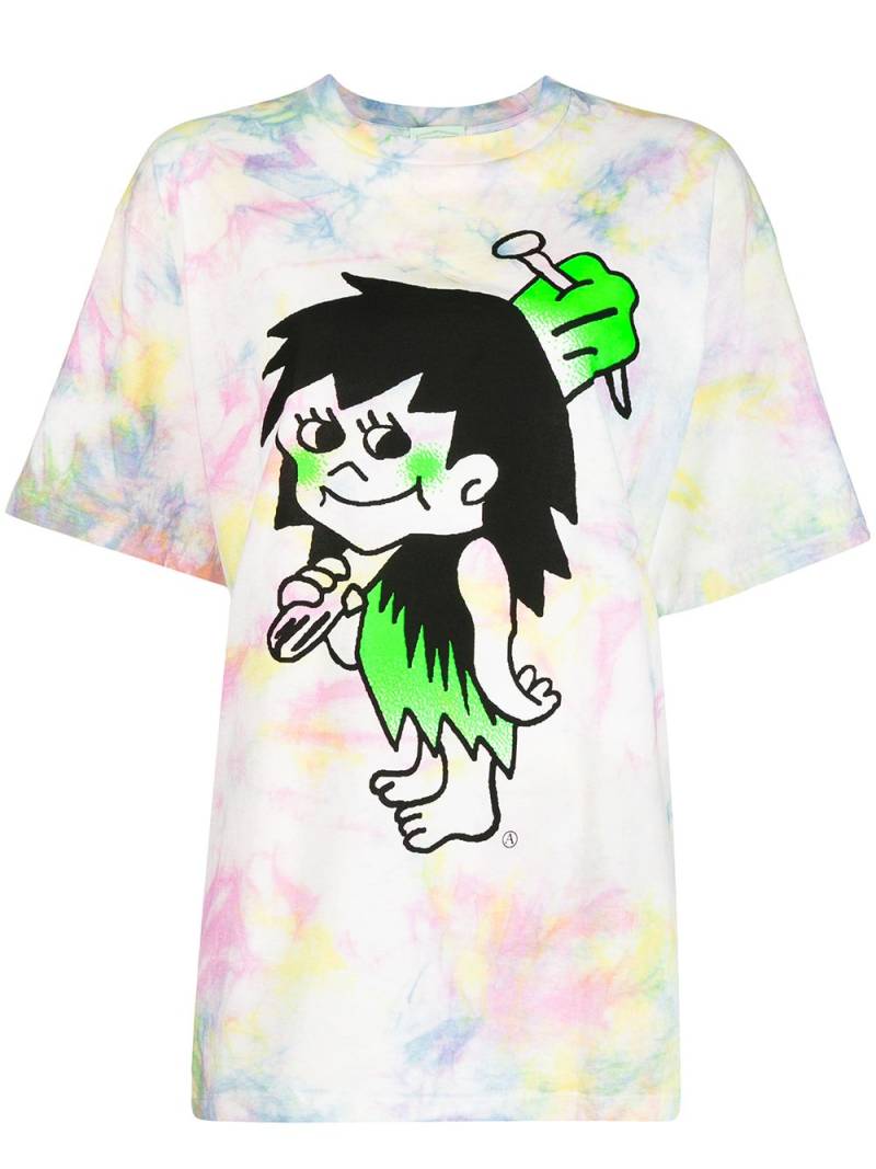 Aries Cavewoman tie-dye T-shirt - Multicolour von Aries