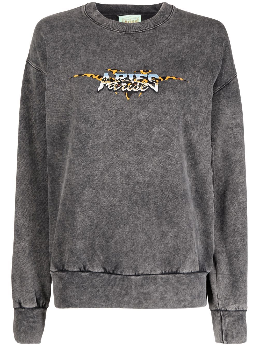 Aries Chrome Desert logo-print sweatshirt - Grey von Aries