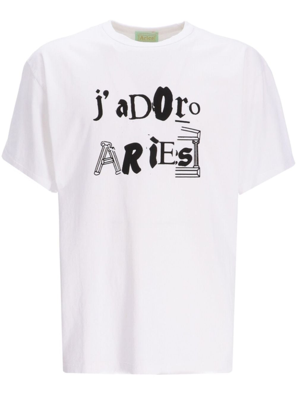 Aries J'Adoro Aries Ransom T-shirt - White von Aries