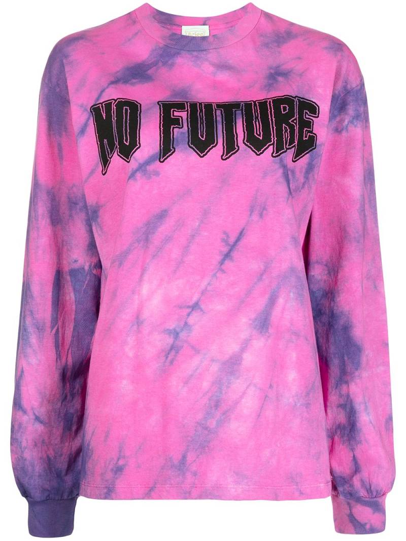 Aries No Future tie-dye longsleeved top - Pink von Aries