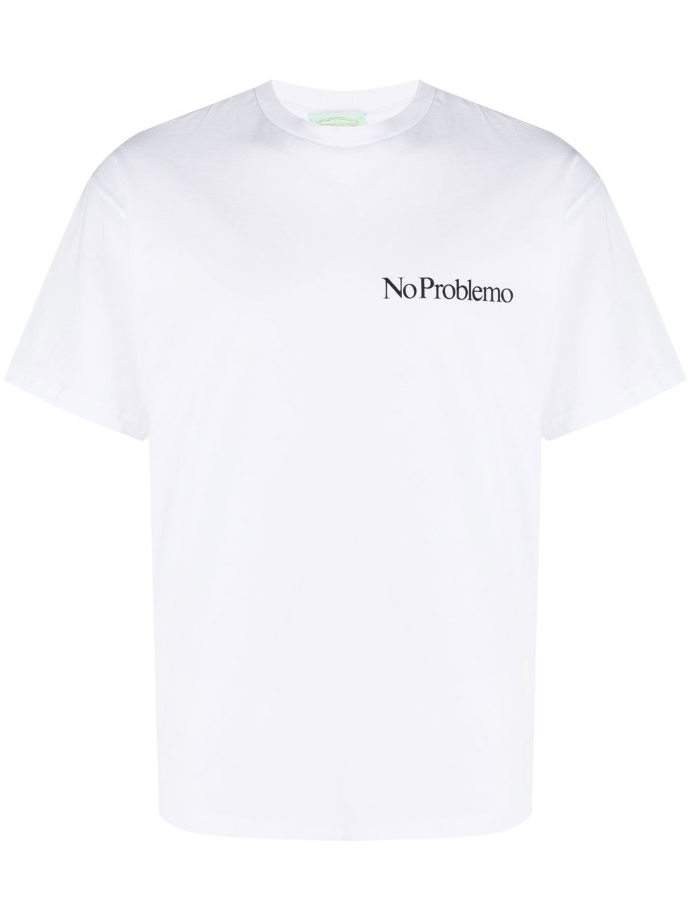 Aries No Problemo print cotton T-shirt - White von Aries