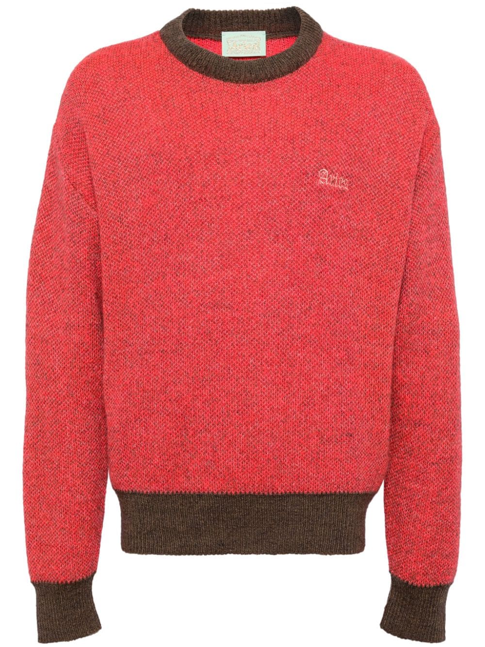 Aries logo-embroidered jumper - Pink von Aries