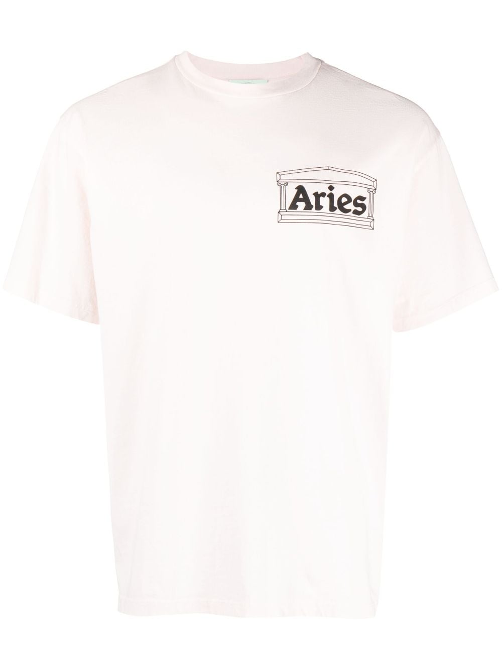 Aries logo-print cotton T-shirt - Pink von Aries