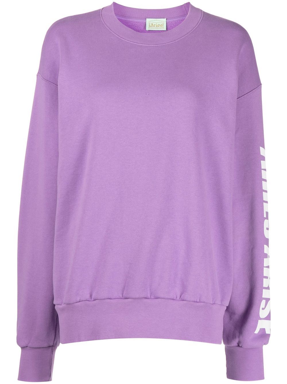Aries logo-print cotton sweatshirt - Purple von Aries