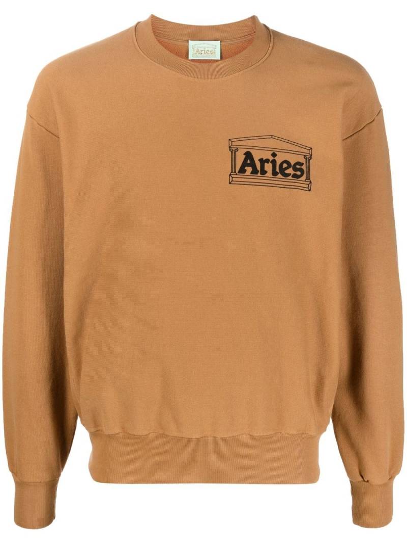 Aries logo-print sweatshirt - Brown von Aries