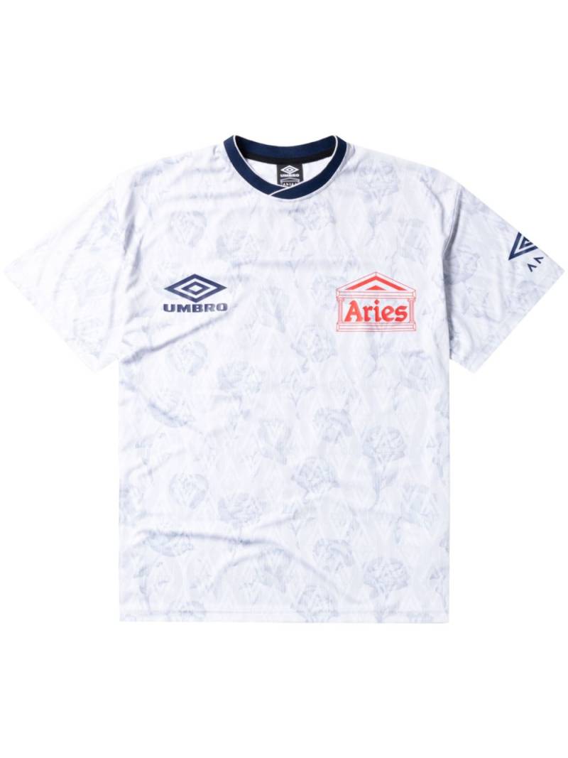 Aries x Umbro Centenary jersey T-shirt - White von Aries